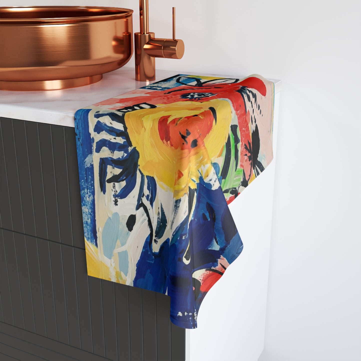 Abstract Flora Hand Towel