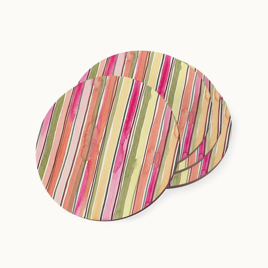 Summer Stripe Coasters
