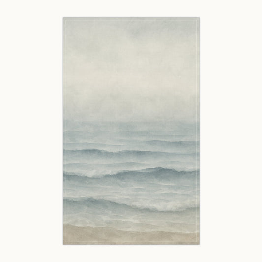 Tranquil Abstract Seascape Tea Towel