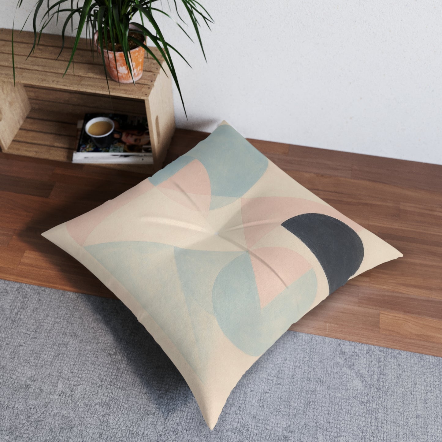 Square Tufted Floor Pillow