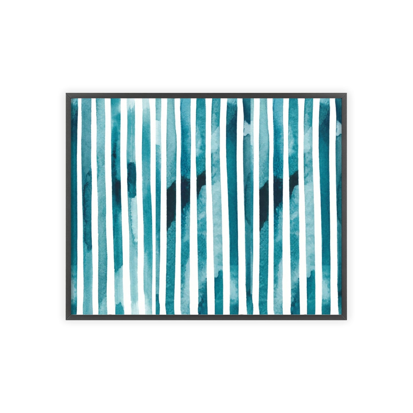 Teal Thread Wood Framed Posters