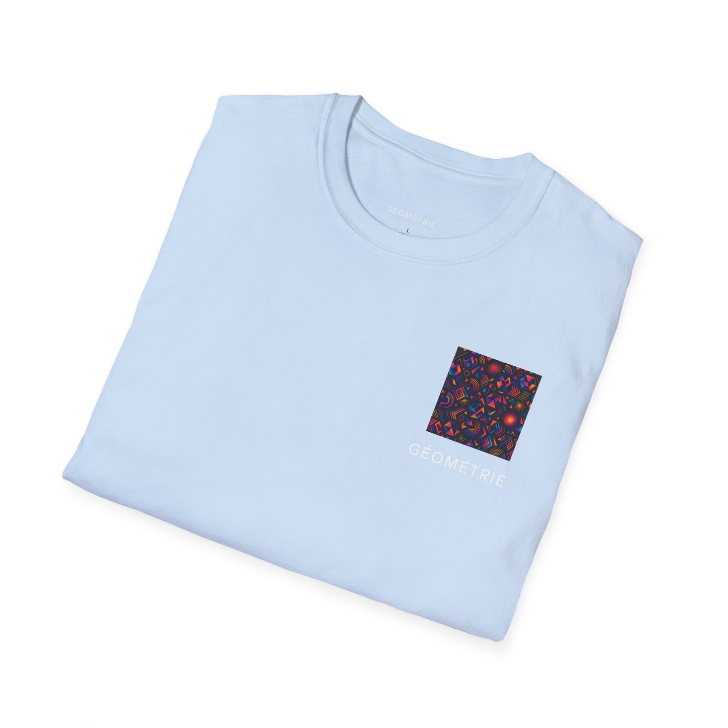 Geo Pattern Unisex Softstyle T-Shirt | Casual Everyday Tee, Graphic Shirt, Gift for Him/Her, Trendy Wear, Artsy Style (Pattern 05)
