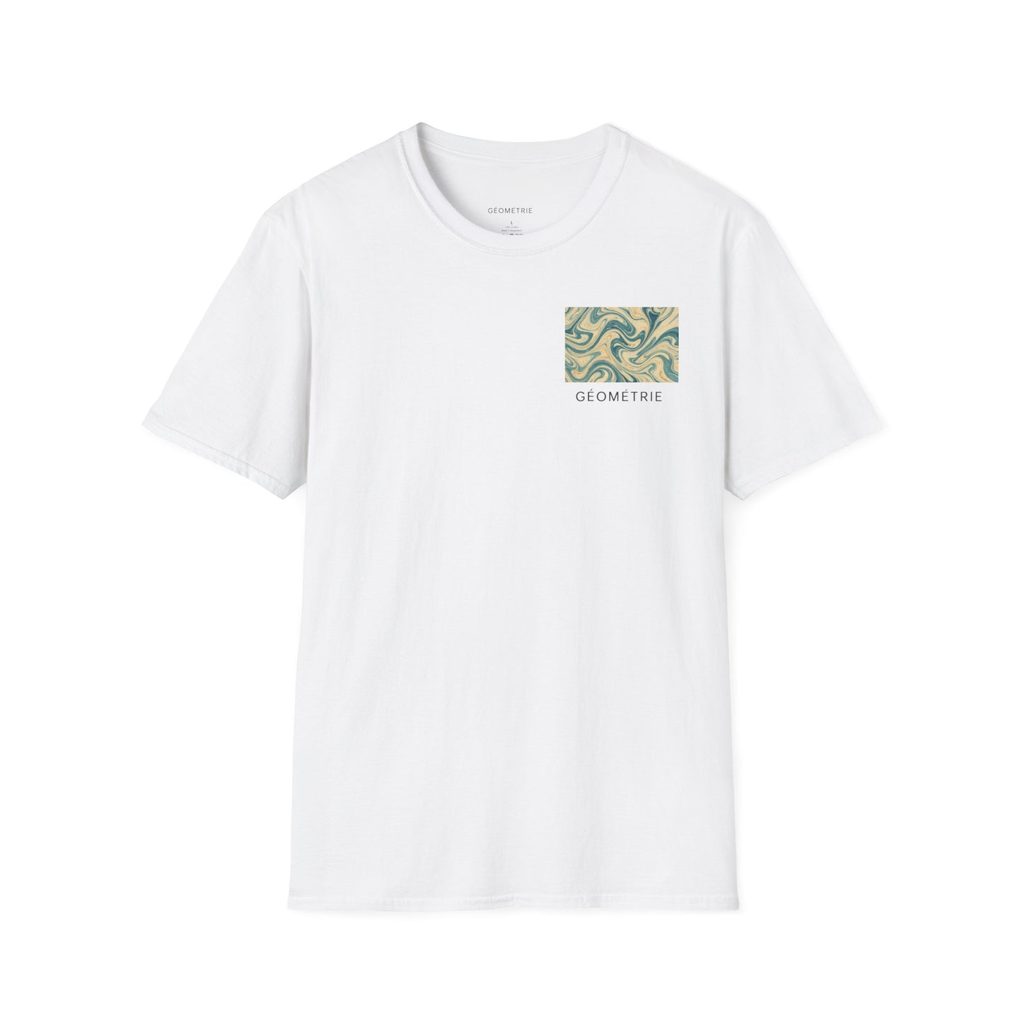 Geo Pattern Unisex Softstyle T-Shirt | Casual Everyday Tee, Graphic Shirt, Gift for Him/Her, Trendy Wear, Artsy Style (Pattern 06)