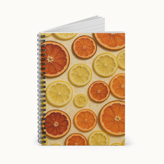 Citrus Botanical Collage Notebook