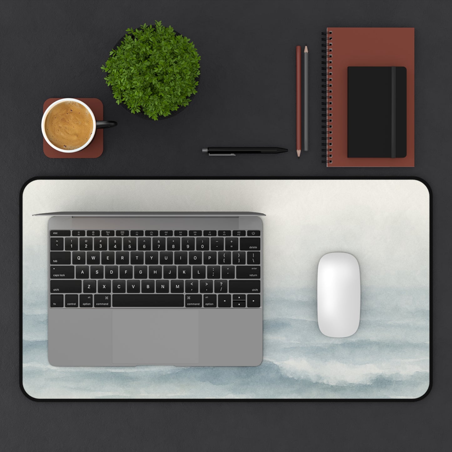 Tranquil Abstract Seascape Desk Mat