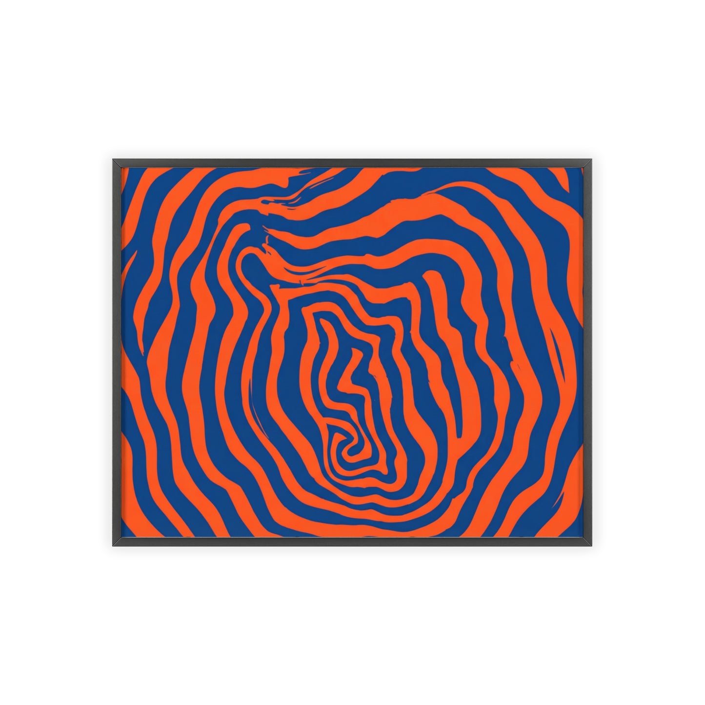 Tangerine Maze Wood Framed Posters