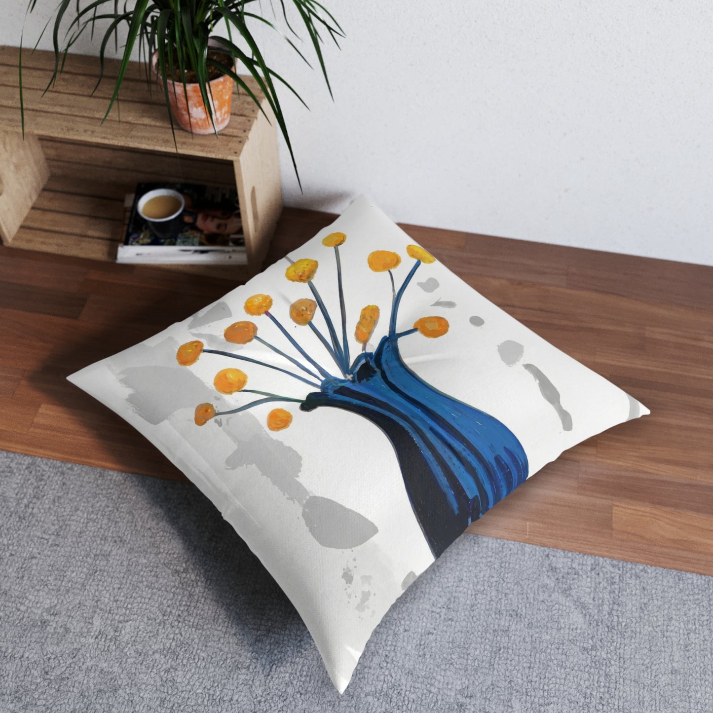 Square Tufted Floor Pillow