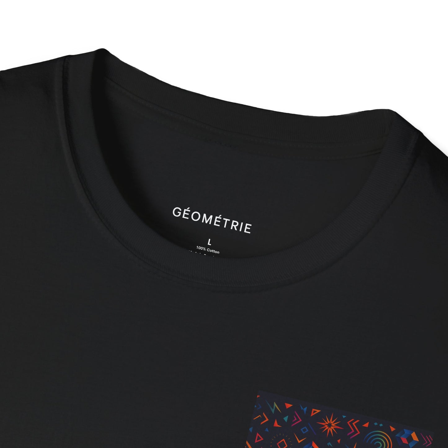 Geo Pattern Unisex Softstyle T-Shirt | Casual Everyday Tee, Graphic Shirt, Gift for Him/Her, Trendy Wear, Artsy Style (Pattern 06)