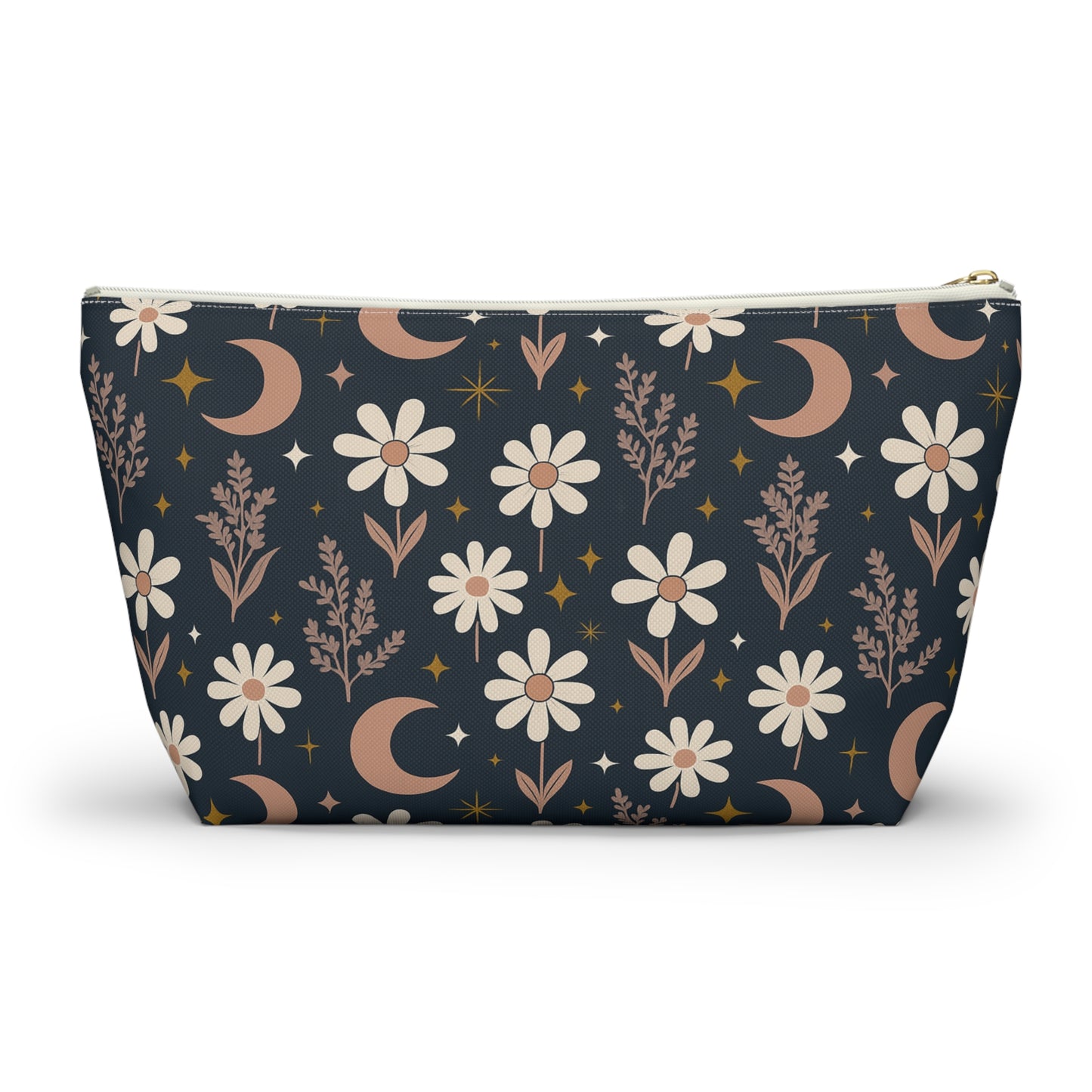 Moonflower Accessory Pouch with T-bottom