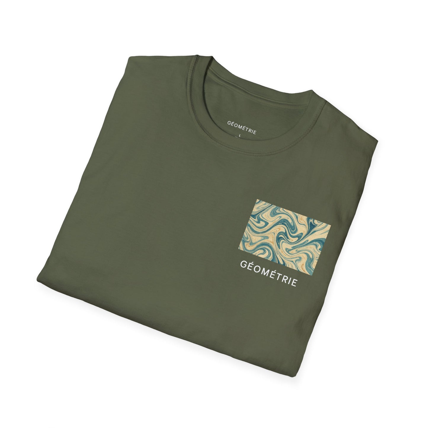 Geo Pattern Unisex Softstyle T-Shirt | Casual Everyday Tee, Graphic Shirt, Gift for Him/Her, Trendy Wear, Artsy Style (Pattern 06)