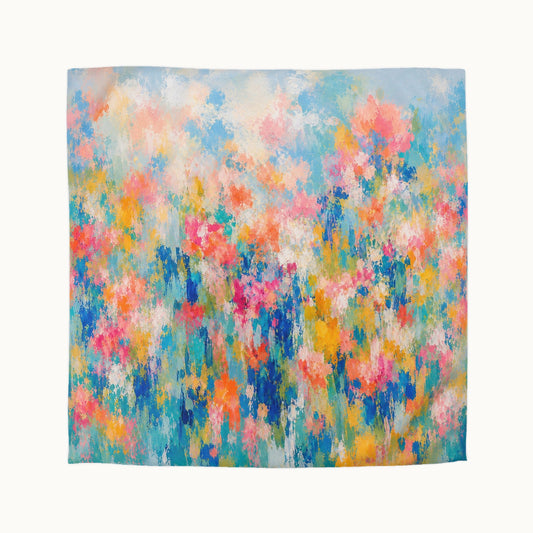 Chromatic Meadow Microfiber Duvet Cover