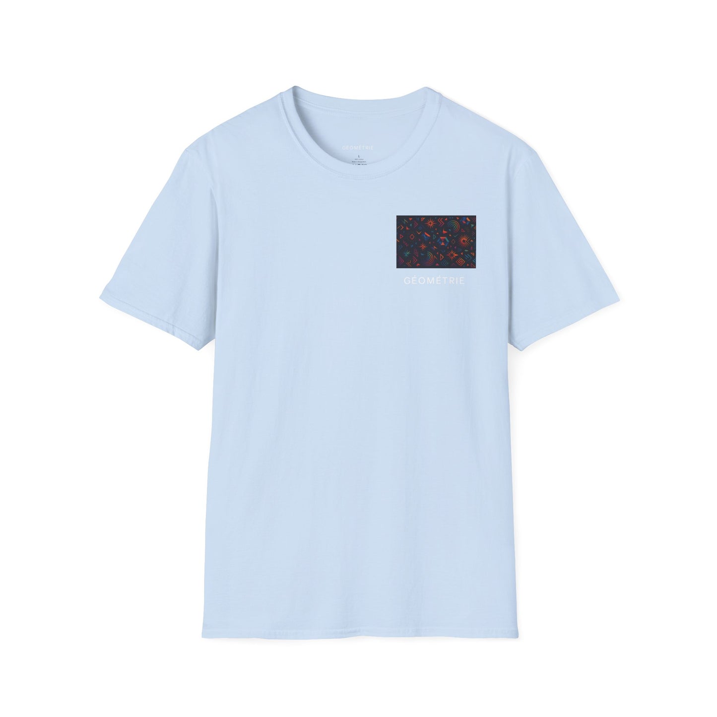 Geo Pattern Unisex Softstyle T-Shirt | Casual Everyday Tee, Graphic Shirt, Gift for Him/Her, Trendy Wear, Artsy Style (Pattern 06)