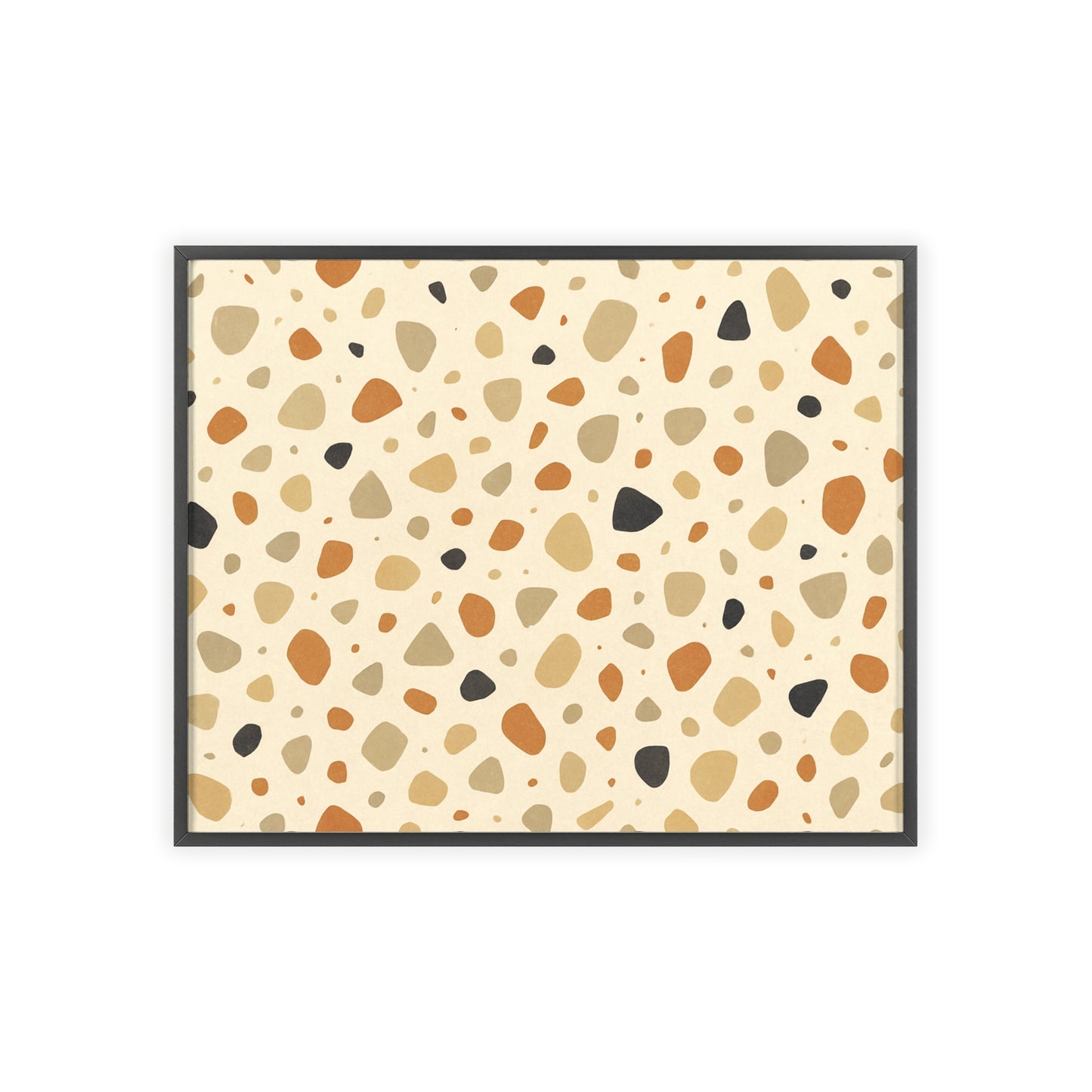Warm Terrazzo Wood Framed Posters