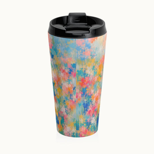 Chromatic Meadow Stainless Steel Travel Mug