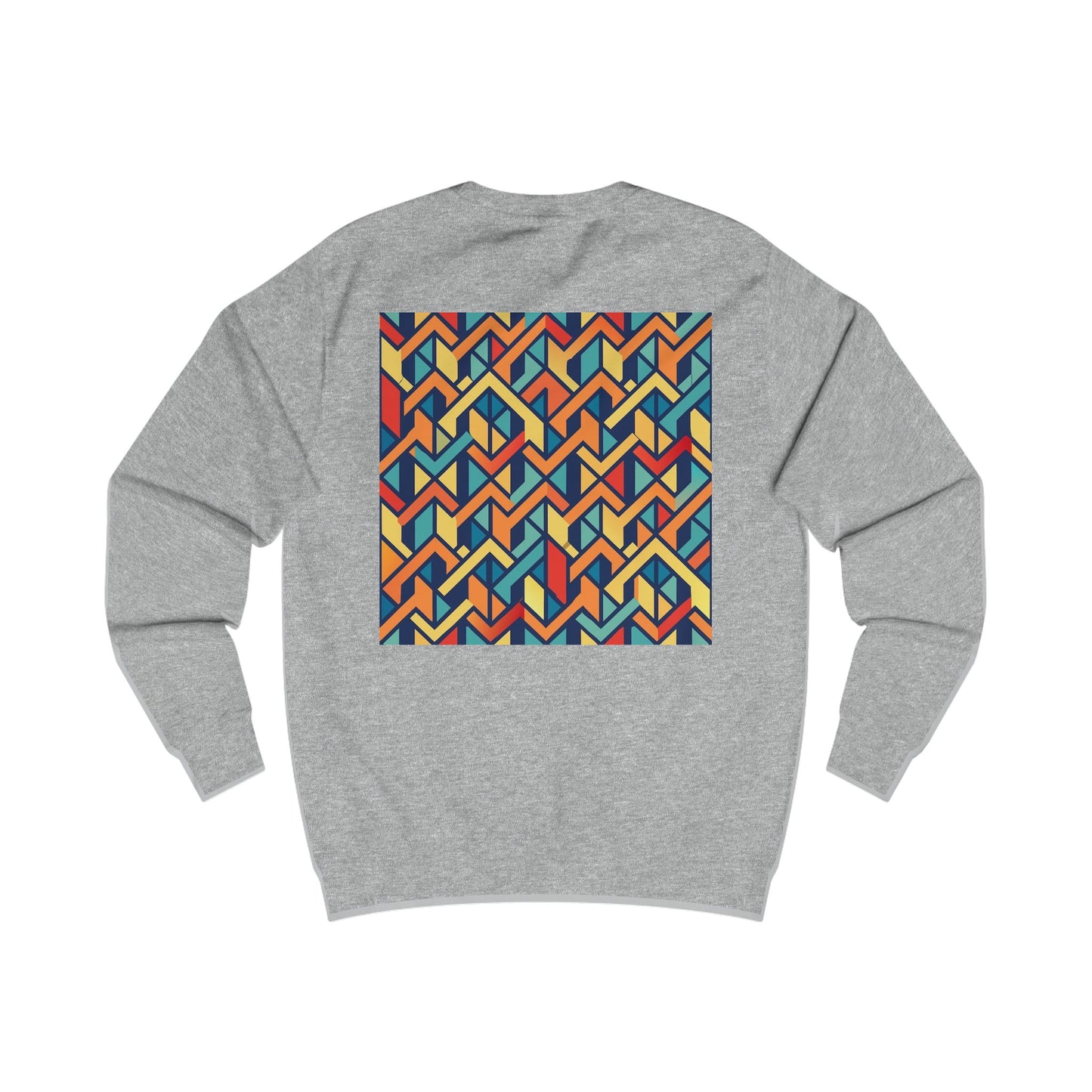 Stylish Unisex Sweatshirt with Geometric Design, Cozy Graphic Pullover, Trendy Apparel, Modern Fashion, Perfect Gift for Art Lovers (Sweatshirt Pattern 0)