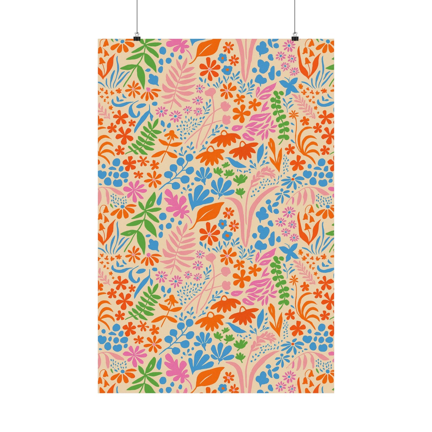 Meadow Confetti Art Poster