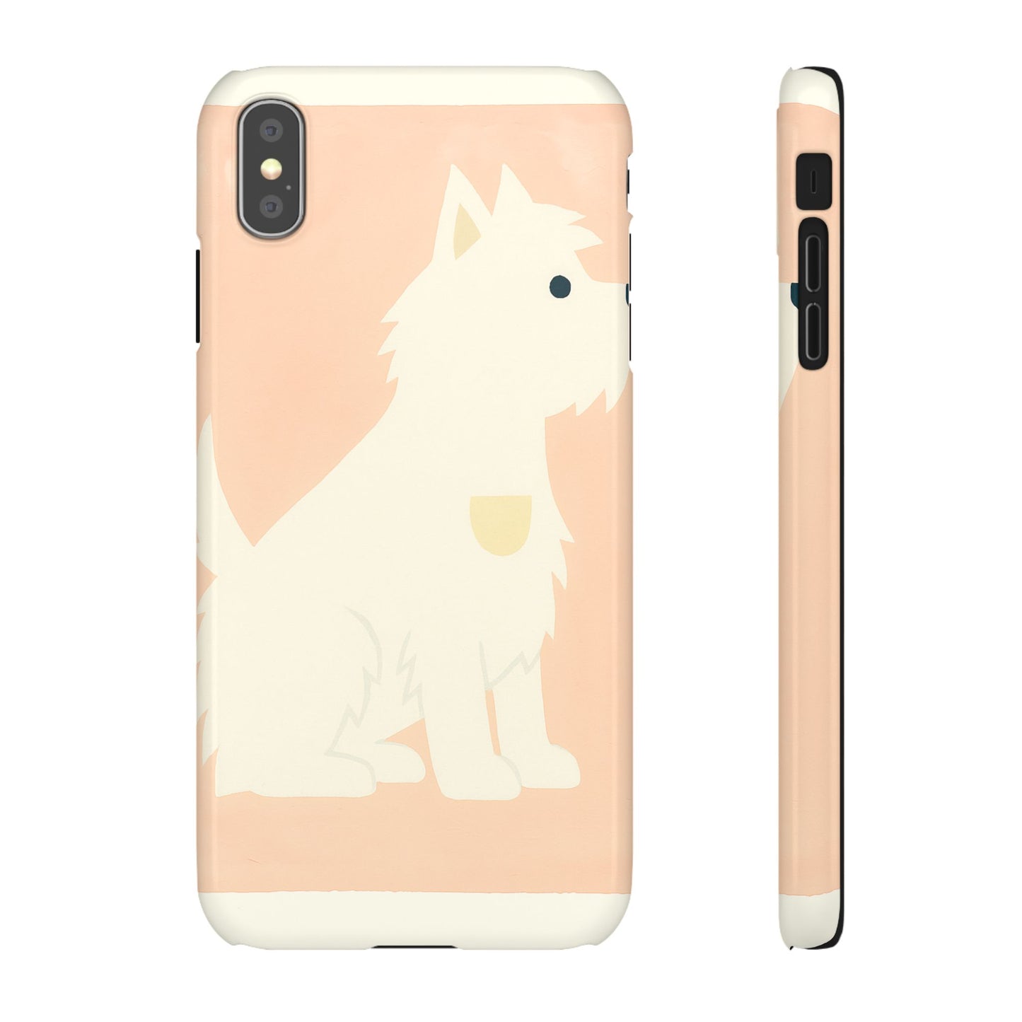 Polka Dotted Terrier Snap Phone Case