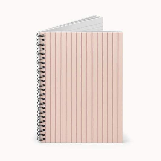 Blush Pinstripe Notebook