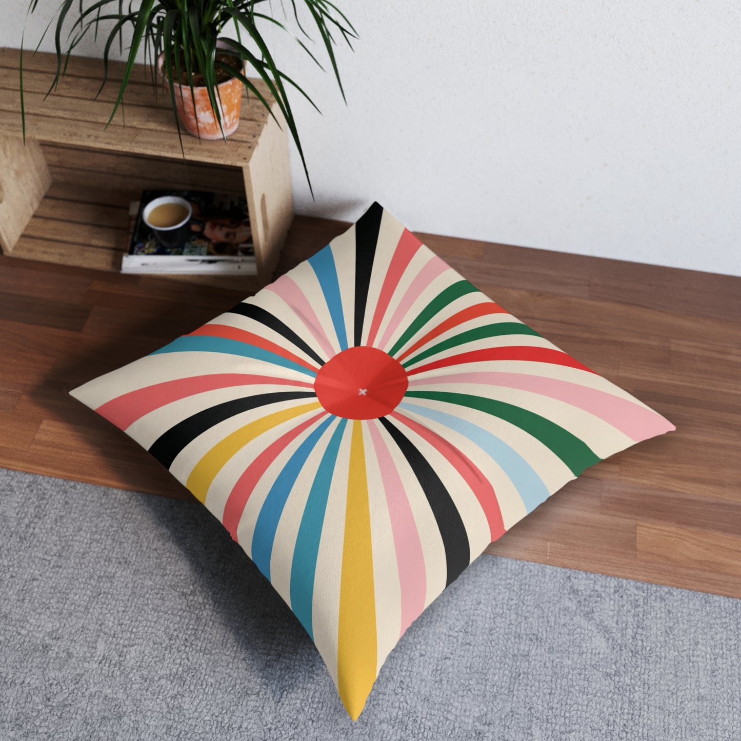 Square Tufted Floor Pillow