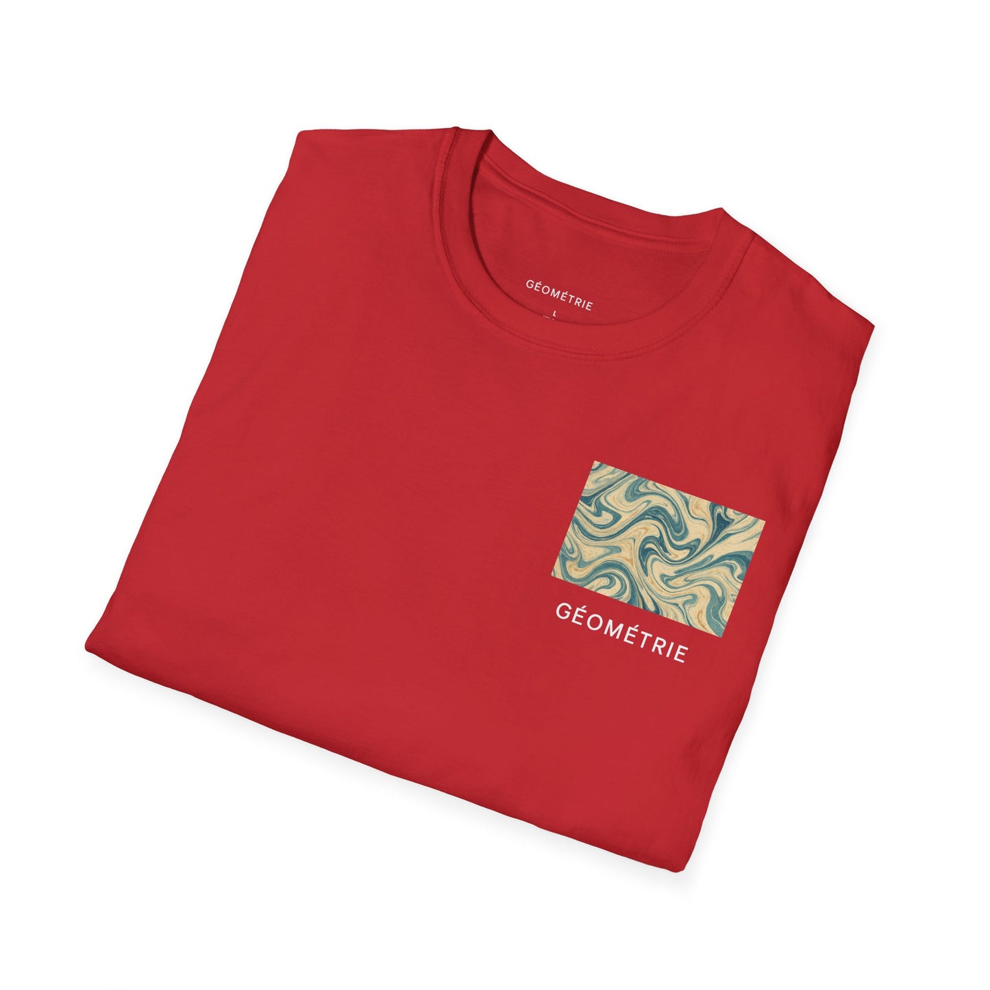 Geo Pattern Unisex Softstyle T-Shirt | Casual Everyday Tee, Graphic Shirt, Gift for Him/Her, Trendy Wear, Artsy Style (Pattern 06)