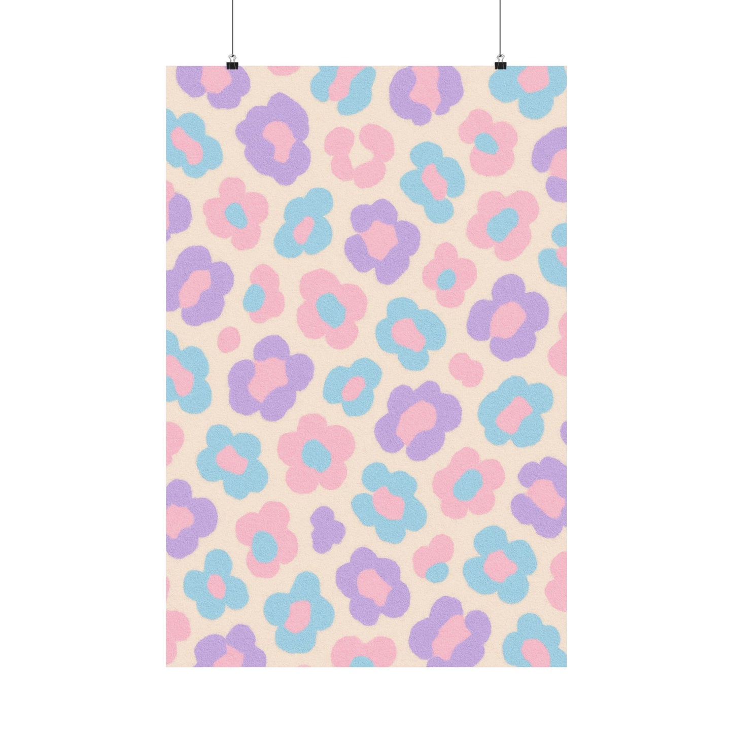 Candy Leopard Print Art Poster