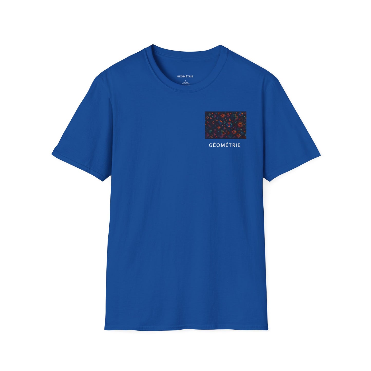 Geo Pattern Unisex Softstyle T-Shirt | Casual Everyday Tee, Graphic Shirt, Gift for Him/Her, Trendy Wear, Artsy Style (Pattern 06)
