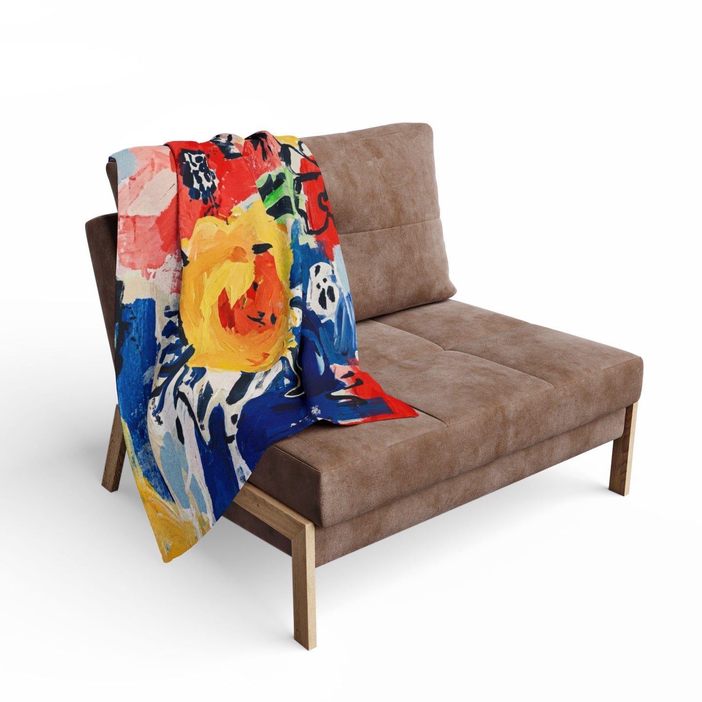 Abstract Flora Arctic Fleece Blanket