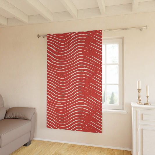Scarlet Tide Window Curtain
