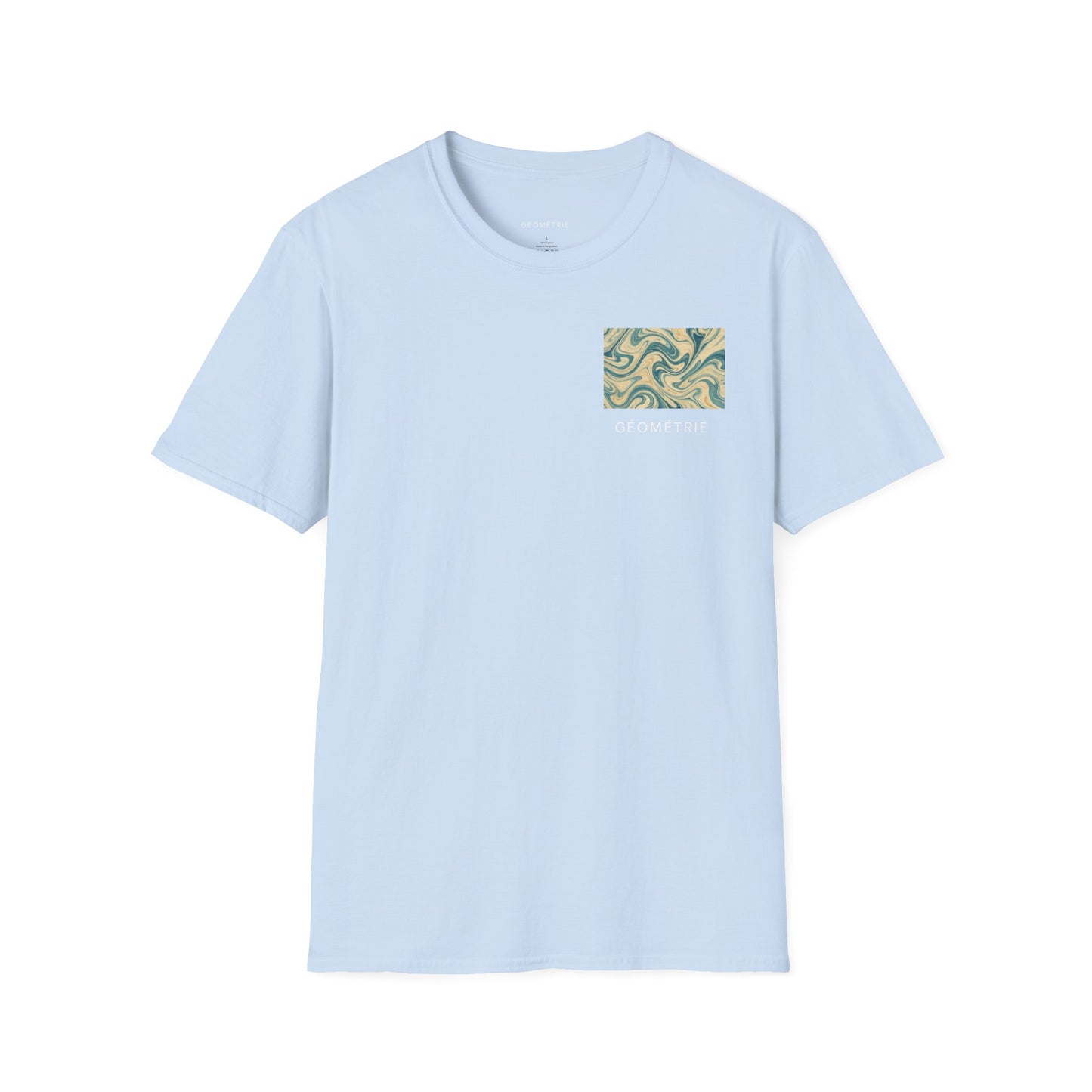 Geo Pattern Unisex Softstyle T-Shirt | Casual Everyday Tee, Graphic Shirt, Gift for Him/Her, Trendy Wear, Artsy Style (Pattern 06)