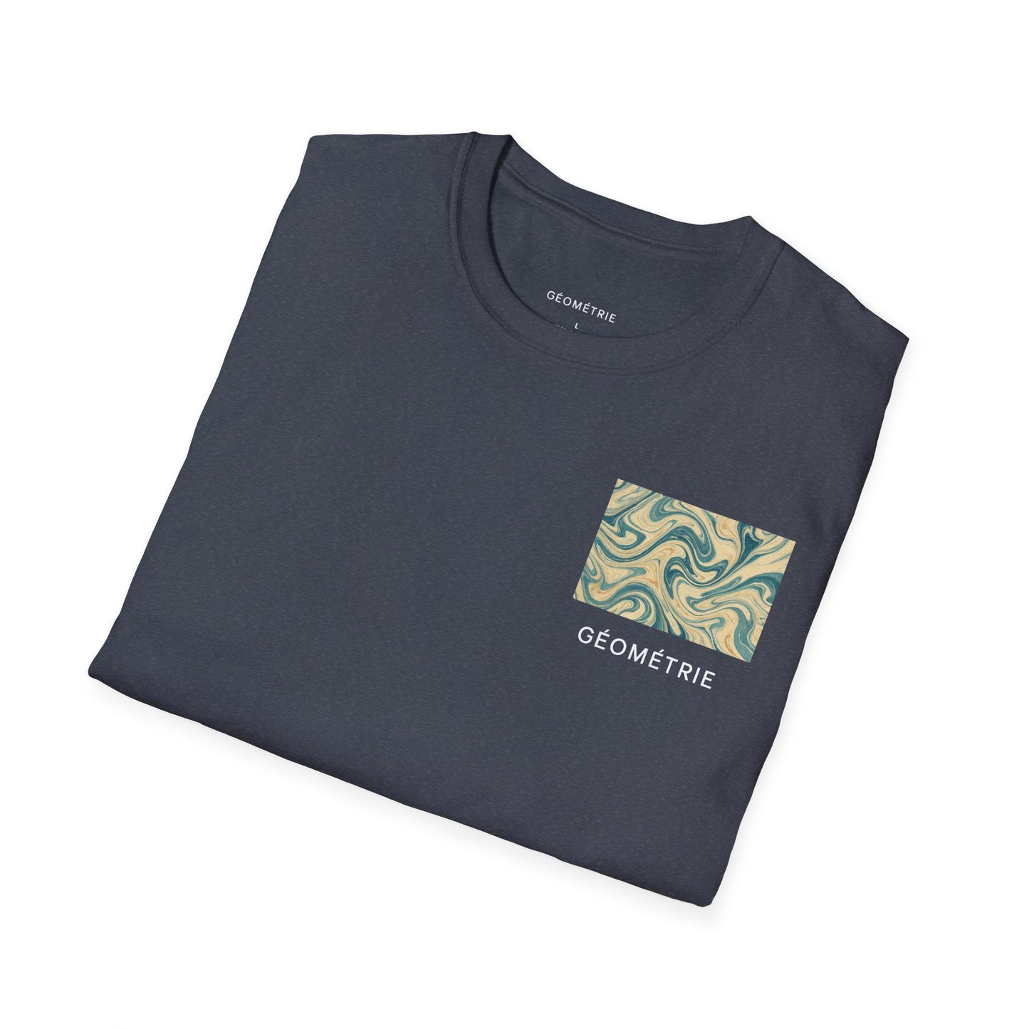 Geo Pattern Unisex Softstyle T-Shirt | Casual Everyday Tee, Graphic Shirt, Gift for Him/Her, Trendy Wear, Artsy Style (Pattern 06)
