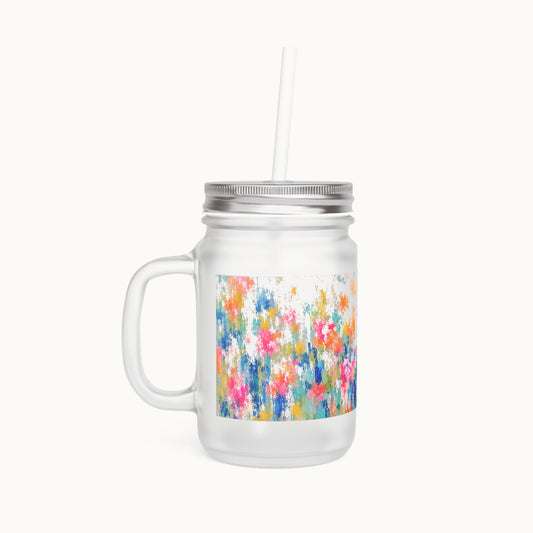 Chromatic Meadow Mason Jar Tumbler