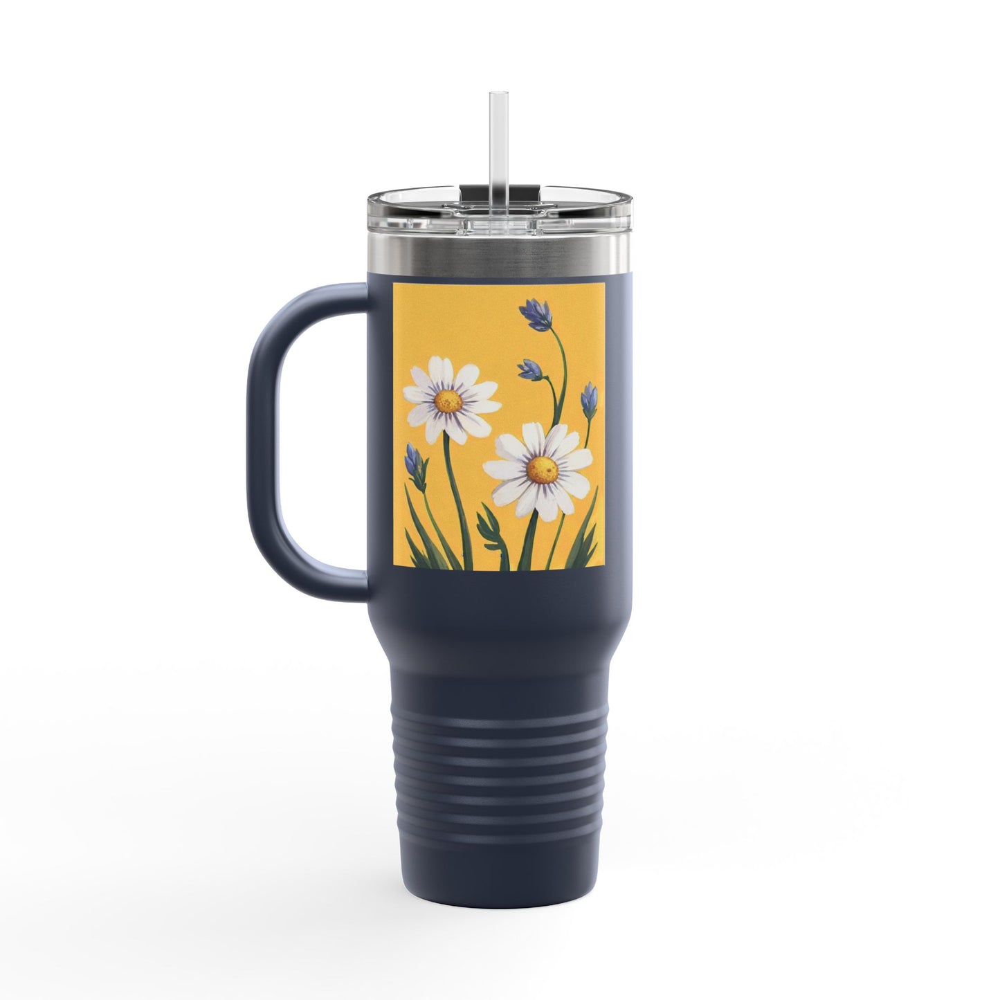 Spring Daisies 40oz Insulated Travel Mug
