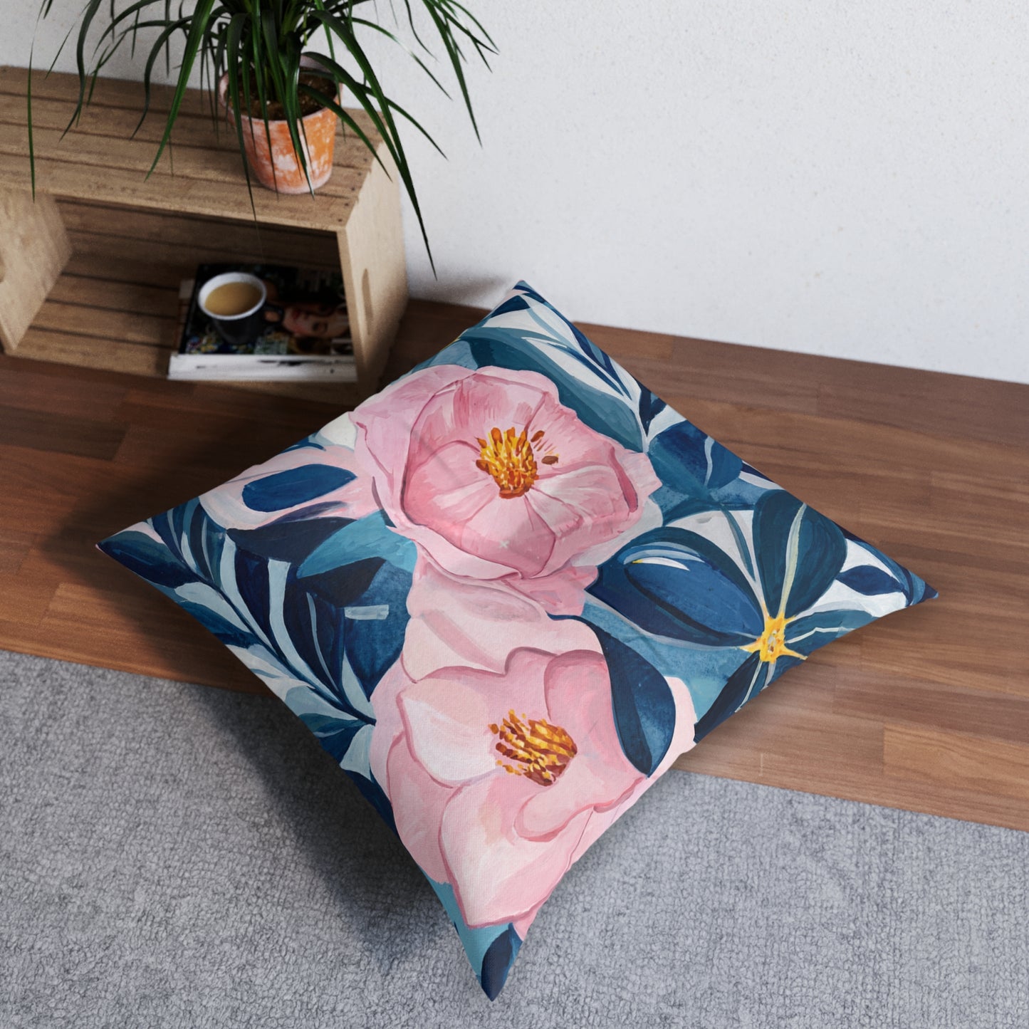 Square Tufted Floor Pillow