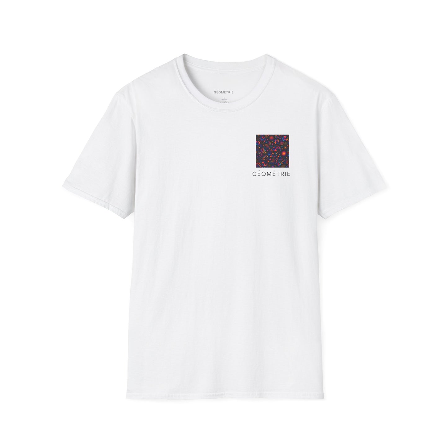 Geo Pattern Unisex Softstyle T-Shirt | Casual Everyday Tee, Graphic Shirt, Gift for Him/Her, Trendy Wear, Artsy Style (Pattern 05)