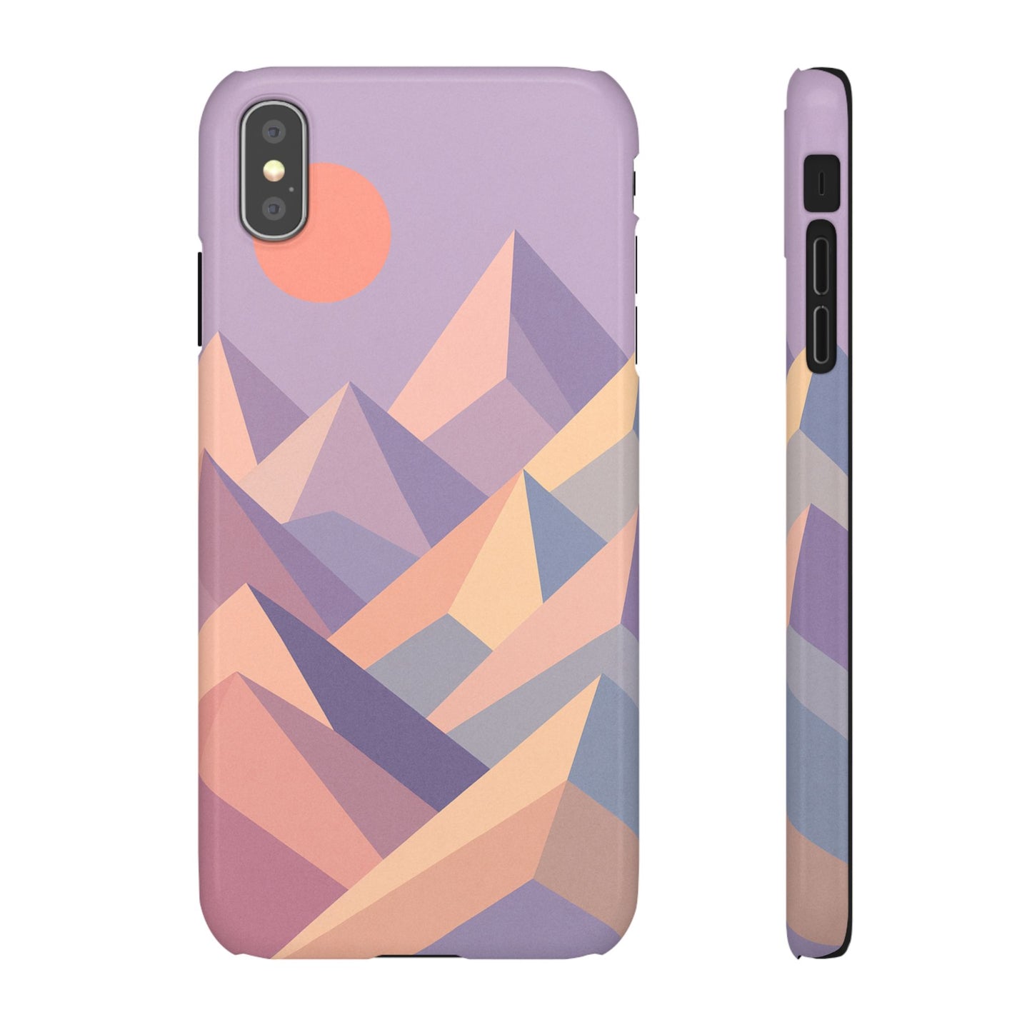 Mauve Peaks Snap Phone Case