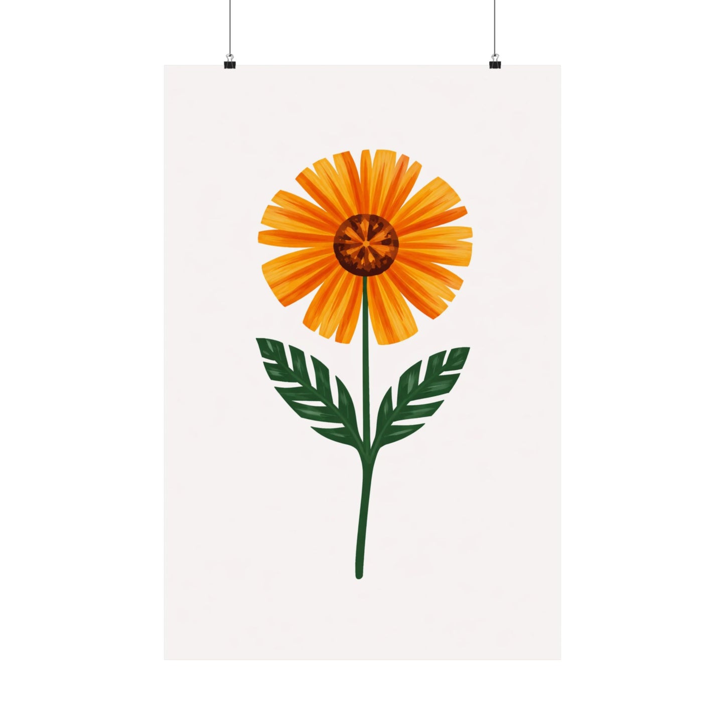 Golden Daisy Art Poster