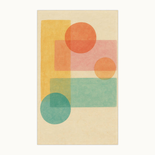 Sunlit Shapes Tea Towel