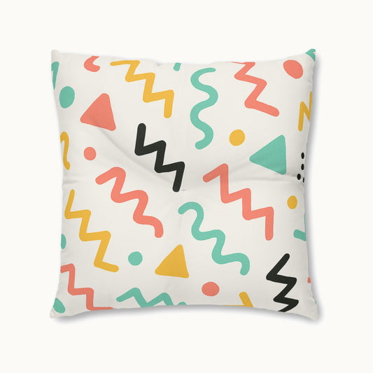 Square Tufted Floor Pillow