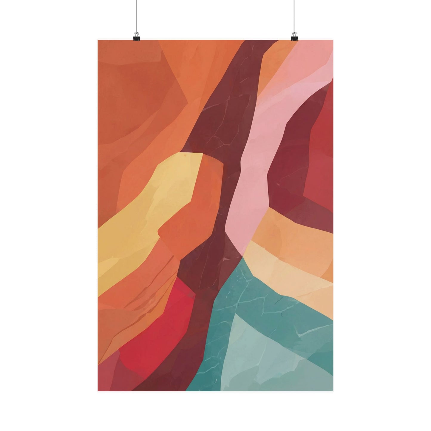 Canyon Fold Art Poster