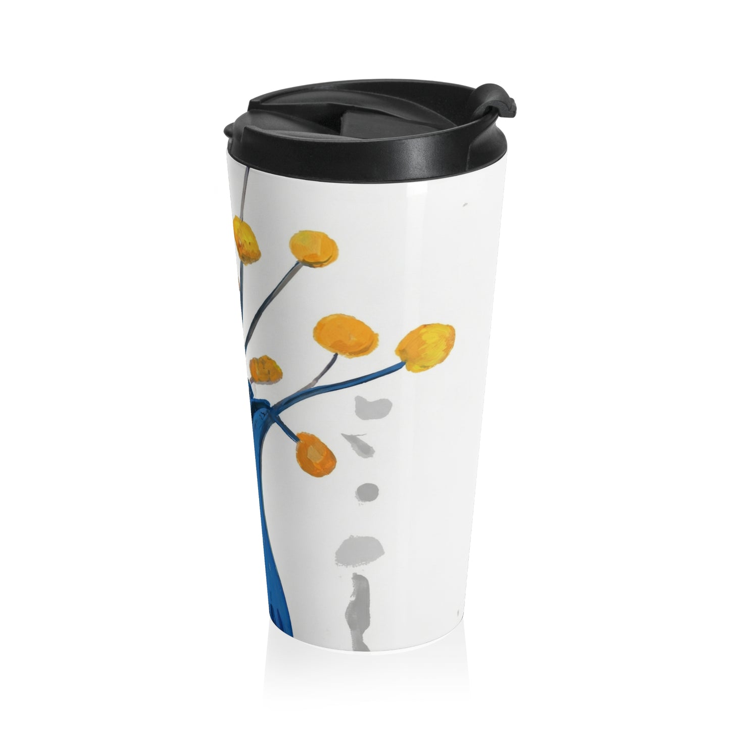 Blue Vase Stainless Steel Travel Mug