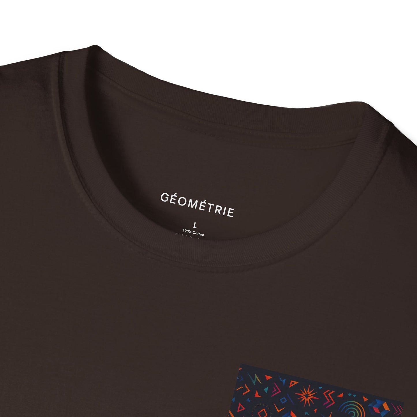 Geo Pattern Unisex Softstyle T-Shirt | Casual Everyday Tee, Graphic Shirt, Gift for Him/Her, Trendy Wear, Artsy Style (Pattern 06)