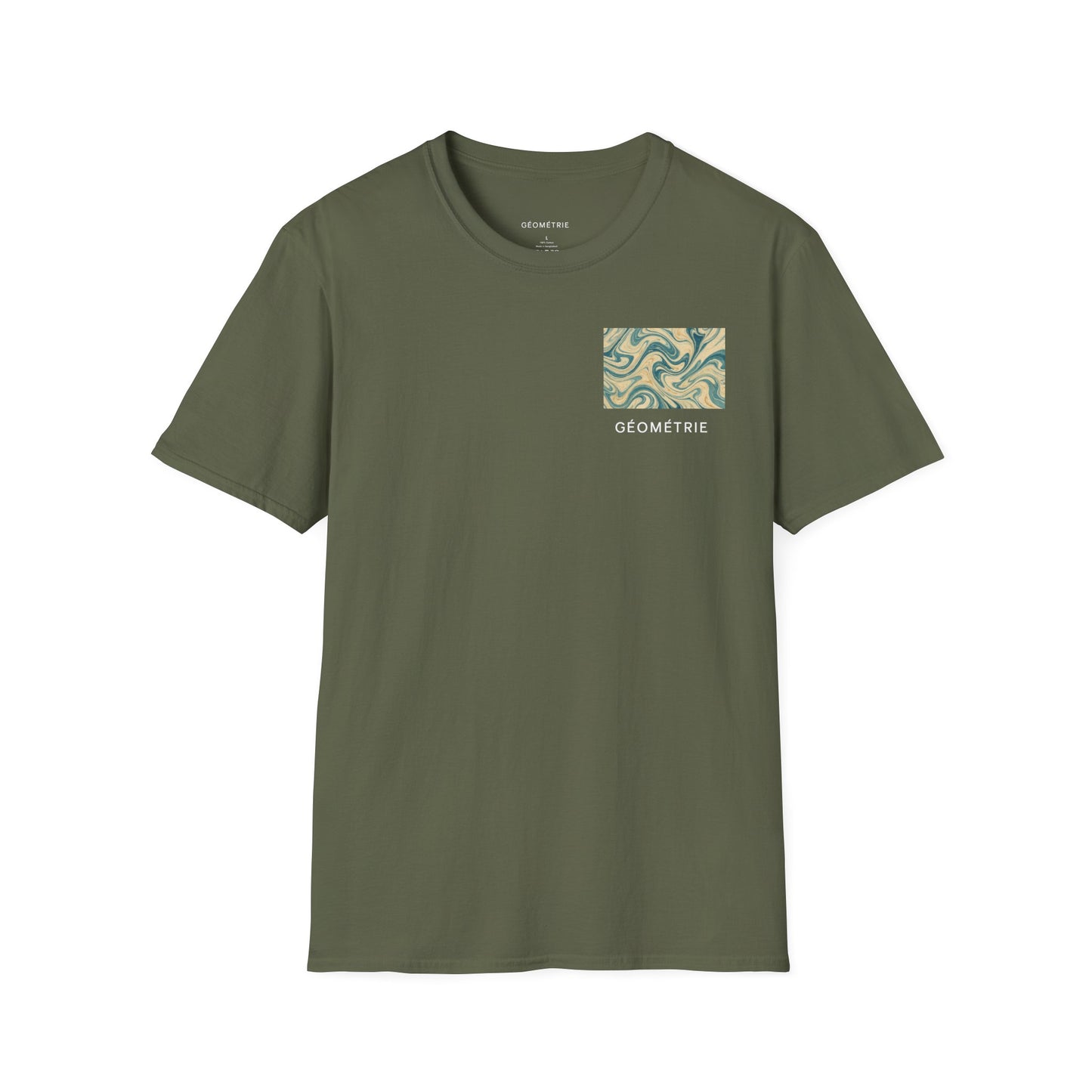 Geo Pattern Unisex Softstyle T-Shirt | Casual Everyday Tee, Graphic Shirt, Gift for Him/Her, Trendy Wear, Artsy Style (Pattern 06)