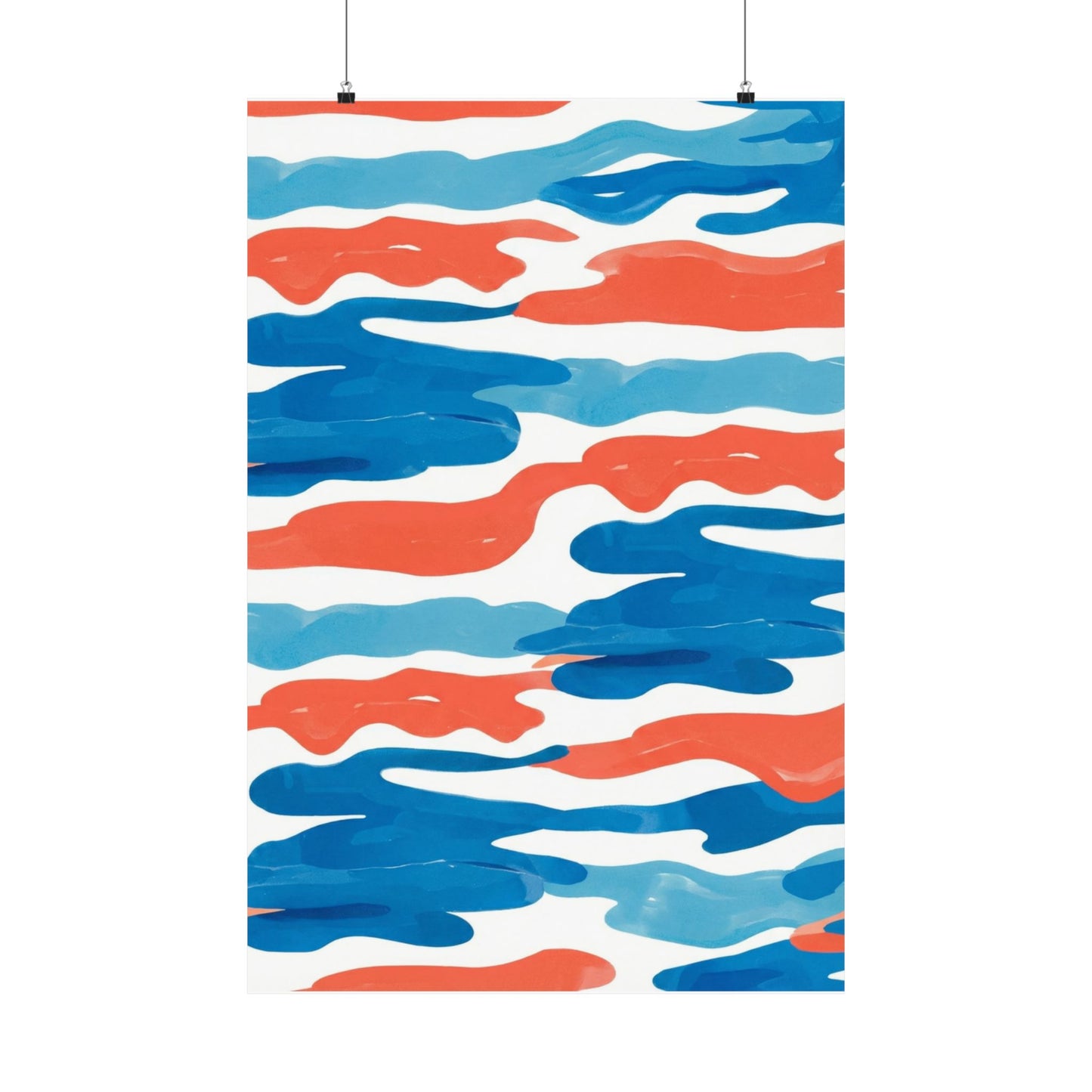 Coastline Current Art Poster