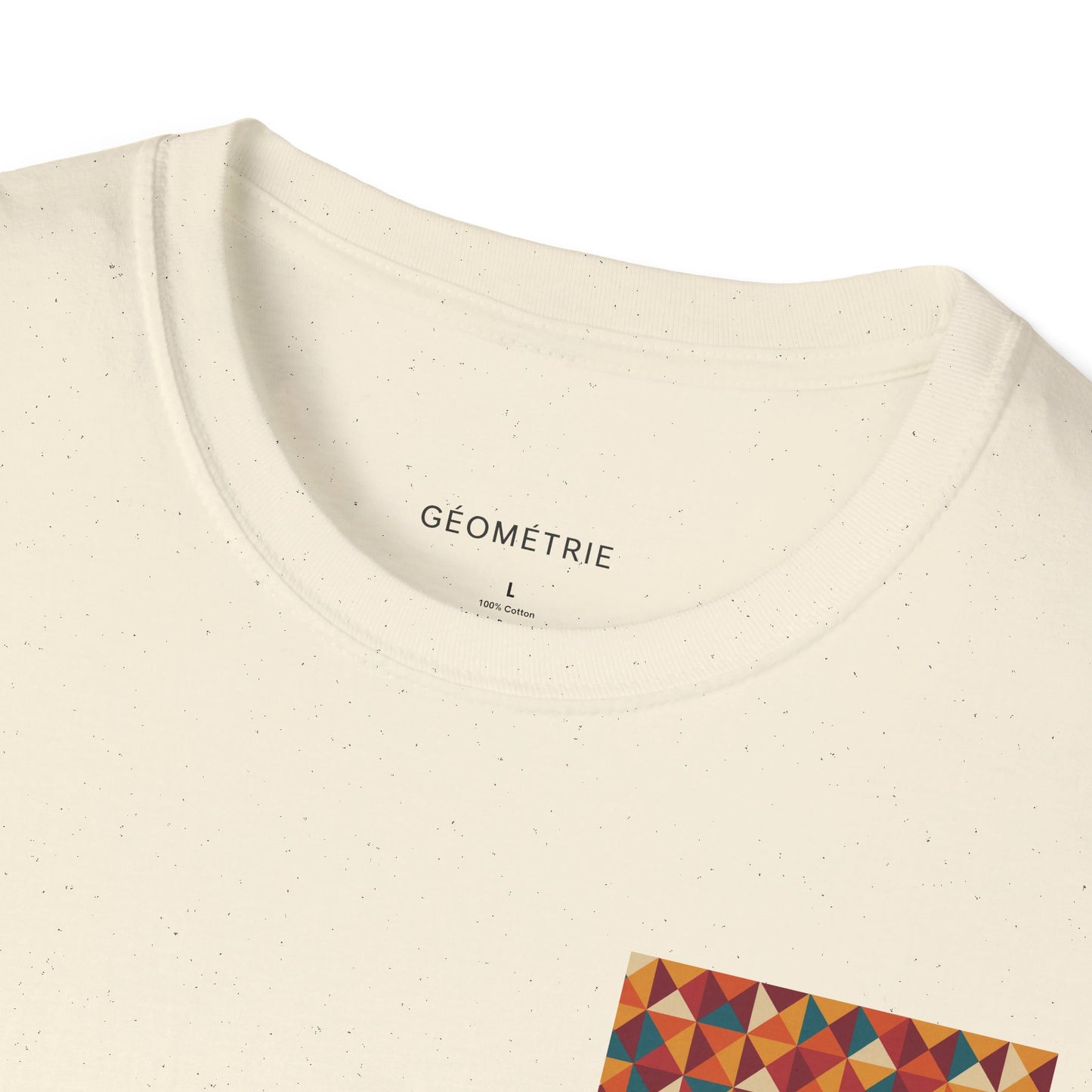 Geo Pattern Unisex Softstyle T-Shirt | Casual Everyday Tee, Graphic Shirt, Gift for Him/Her, Trendy Wear, Artsy Style (Tee - Pattern 0c)