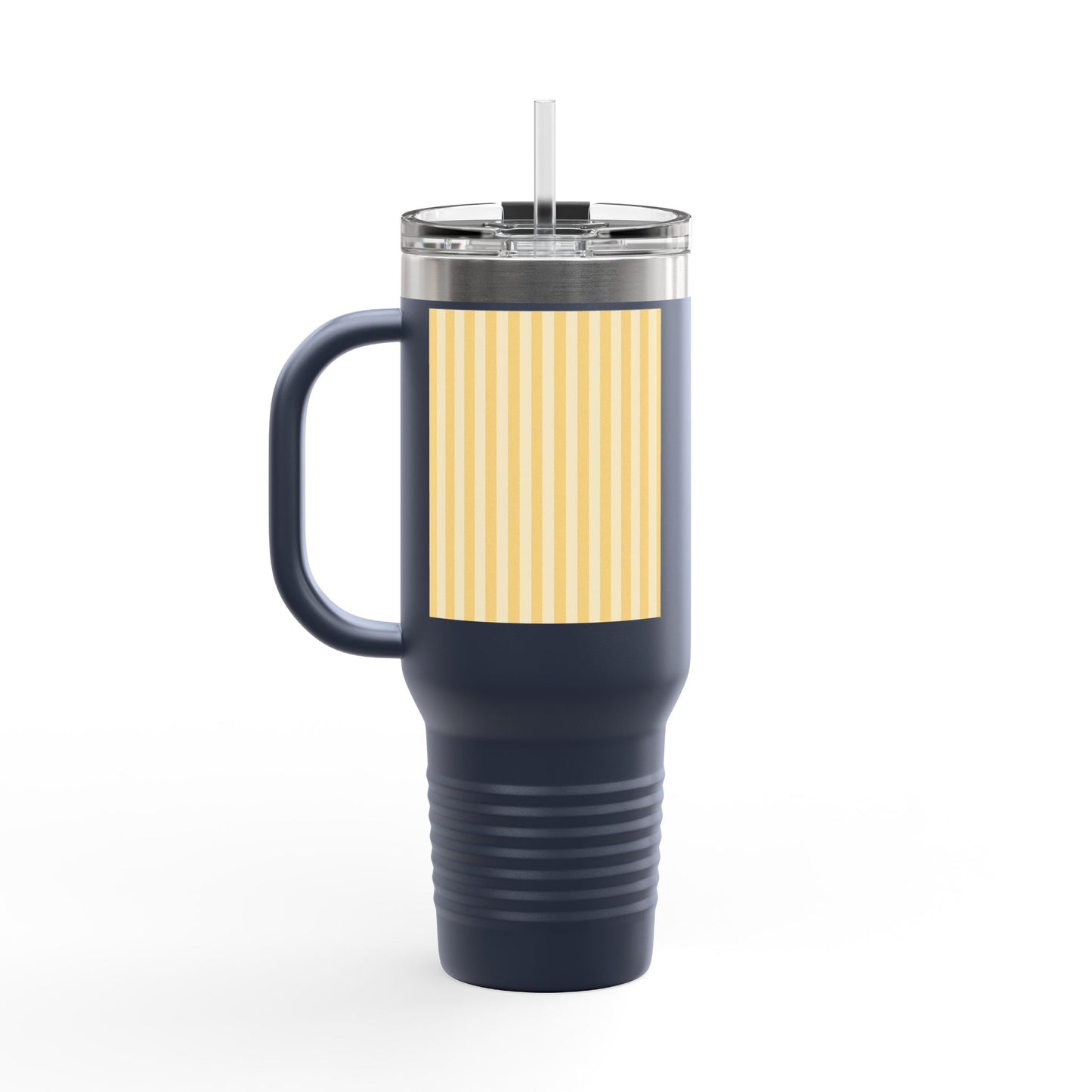 Buttercup Stripe 40oz Insulated Travel Mug