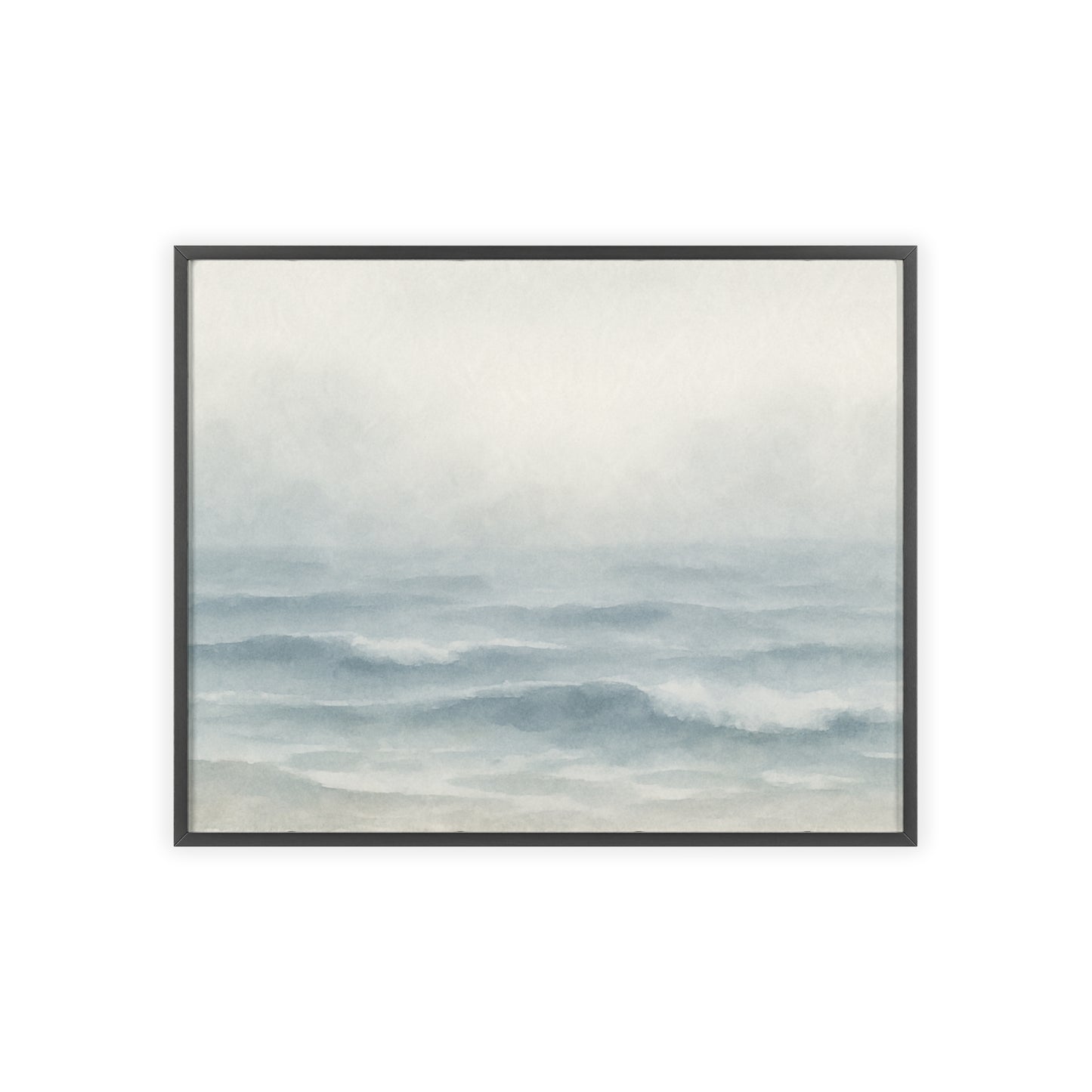 Tranquil Abstract Seascape Wood Framed Posters