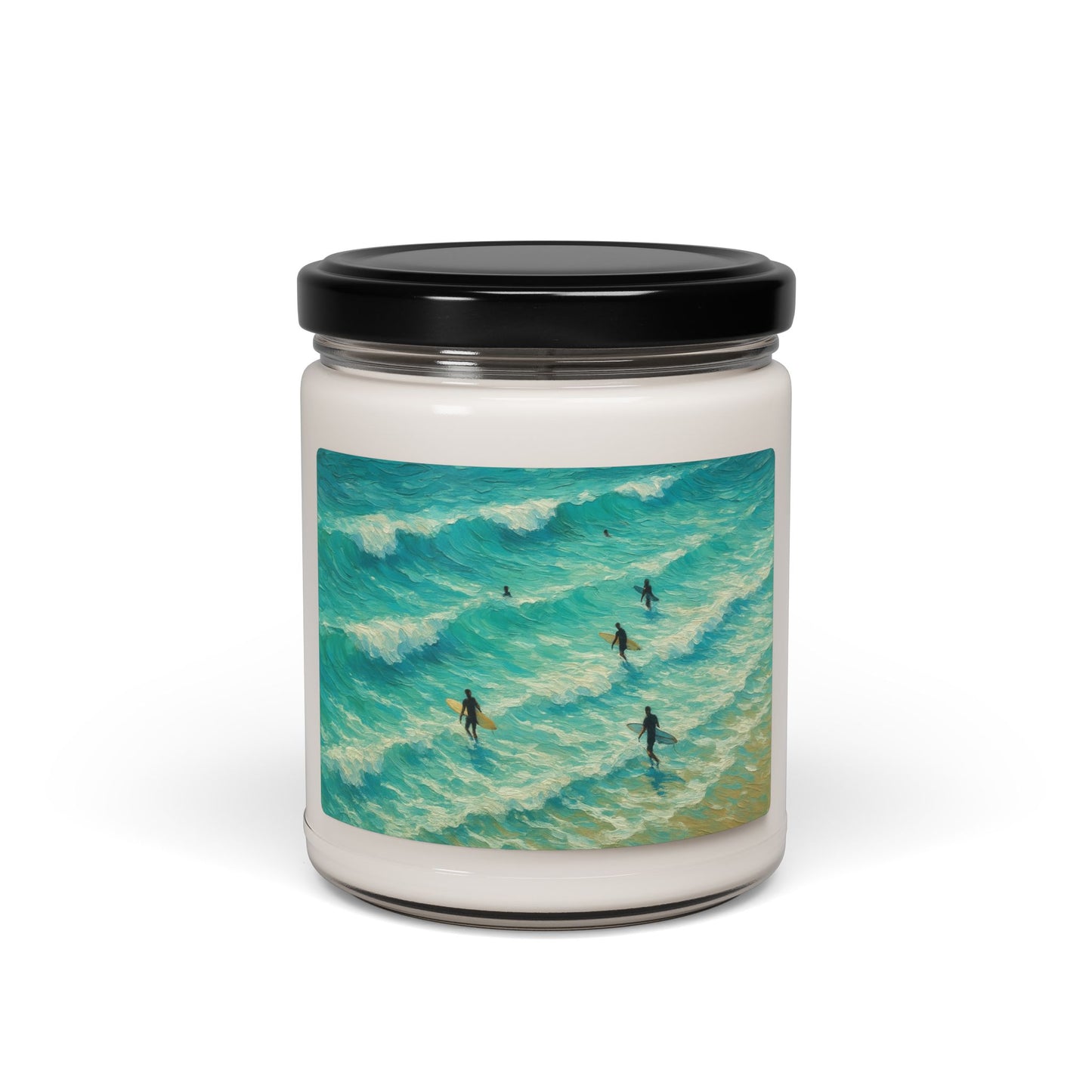 Ocean Wave Surfers Soy Candle