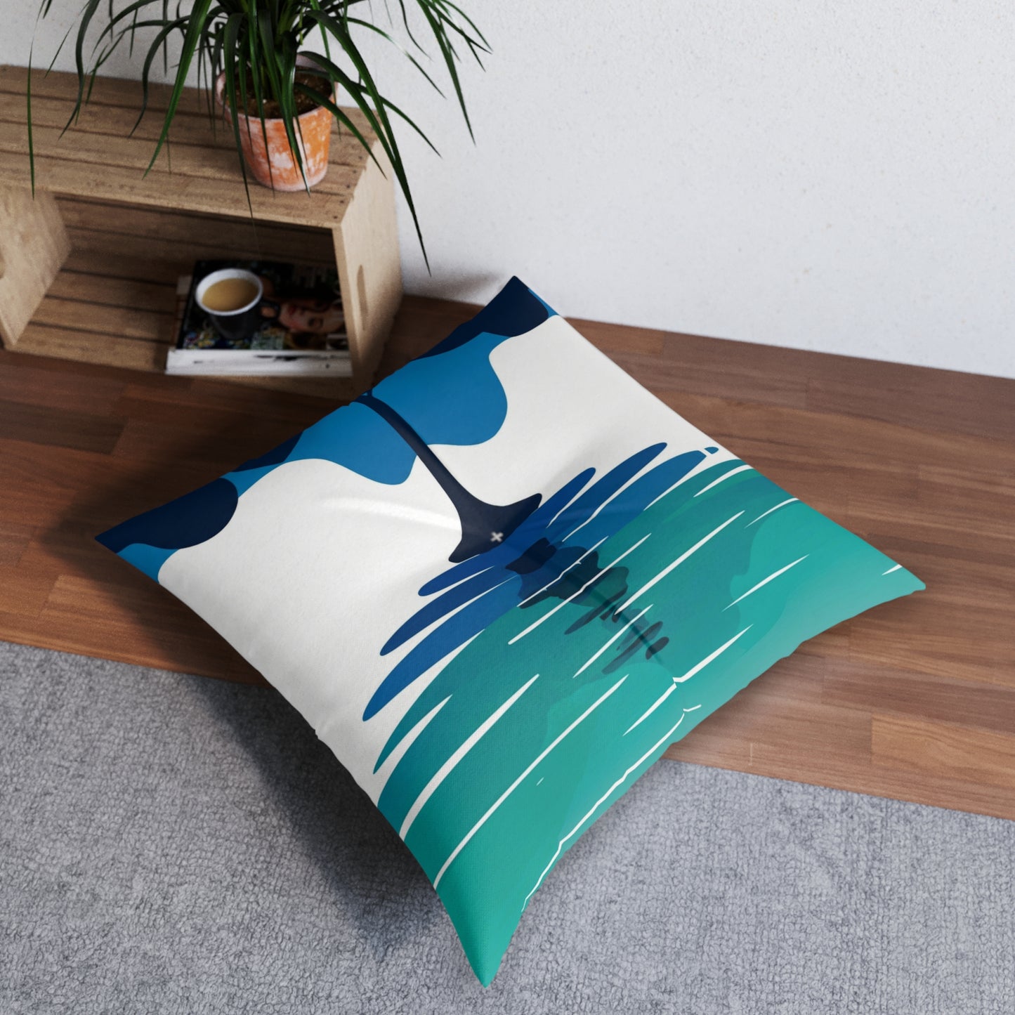 Square Tufted Floor Pillow