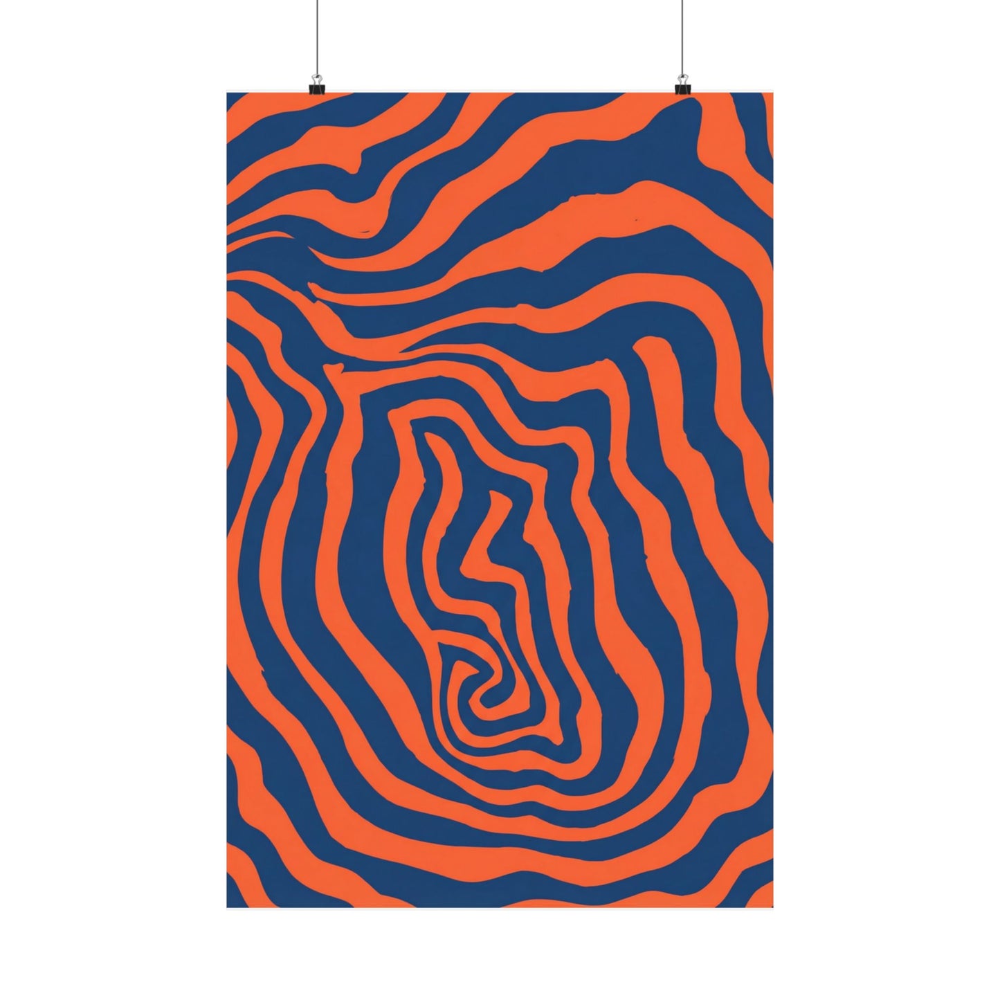 Tangerine Maze Art Poster