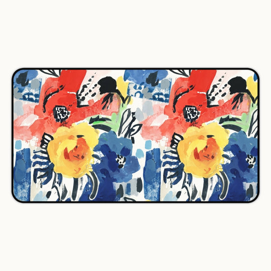 Abstract Flora Desk Mat